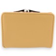 Petit portefeuille compact chat moutarde