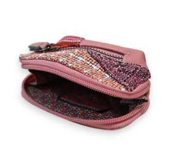 Porte-monnaie Patchwork Rose Mélanie Paris