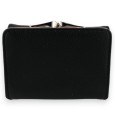 Petit portefeuille compact chat noir