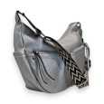 Sac Bandoulière Argenté Multi-Poches Melanie Paris