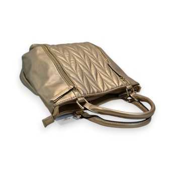 Sac à main Matelassé Doré Mélanie Paris