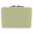 Petit portefeuille compact chat kaki clair