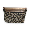 Sac bandoulière Mélanie Paris Léopard Cuivré