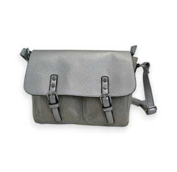 Sac Bandoulière Cartable Mélanie Paris Argenté Lin