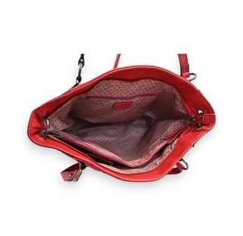 Sac à Main Patchwork Rouge Mélanie Paris