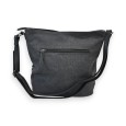 Sac bandoulière Mélanie Paris Bohème Bi-matière Noir