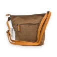 Sac Bohème Mélanie Paris Marron et moutarde