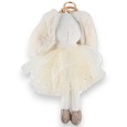 Porte-clés petit lapin blanc tutu blanc étoile