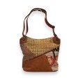 Sac bandoulière Mélanie Paris Patchwork Camel