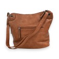 Sac bandoulière Mélanie Paris Patchwork Camel