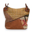 Sac bandoulière Mélanie Paris Patchwork Camel