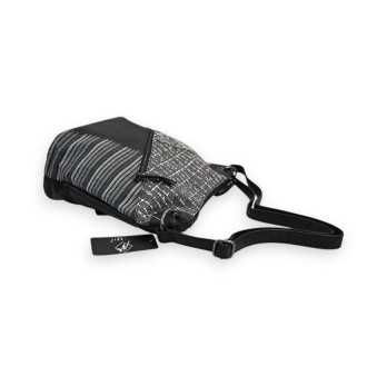 Sac bandoulière Mélanie Paris Patchwork Noir & Gris