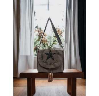 Sac Bandoulière Urban Canvas Gris
