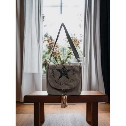 Sac Bandoulière Urban Canvas Gris