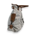 Sac à Main toile blanc cassé Vintage Étoile noire