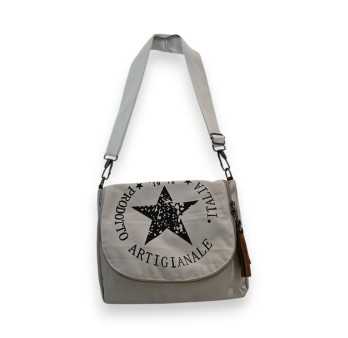 Sac bandoulière Urban Star toile blanc cassé