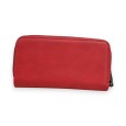Portefeuille Mélanie Paris Rouge Motif Ajouré Argenté