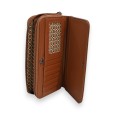 Portefeuille Mélanie Paris Camel Motif Ajouré