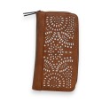 Portefeuille Mélanie Paris Camel Motif Ajouré