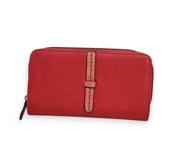 Portefeuille Rouge Élégant Mélanie Paris
