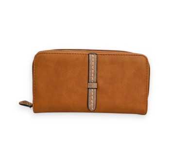 Portefeuille Élégance Mélanie Paris Camel