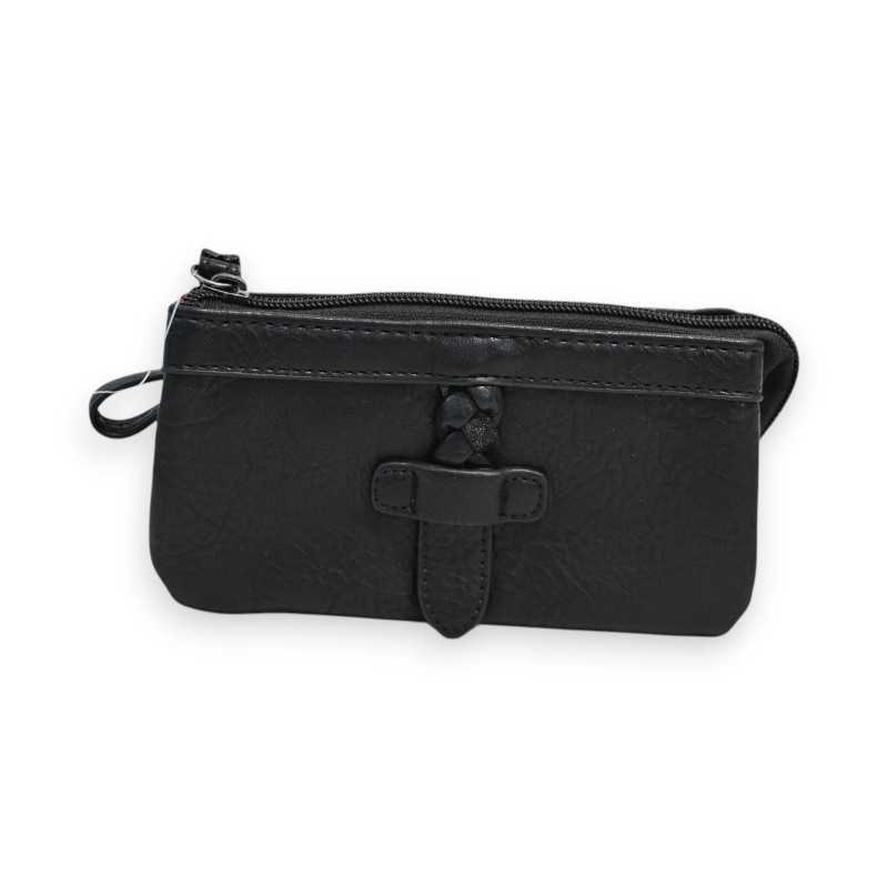 Portefeuille Multipoches Mélanie Paris Noir