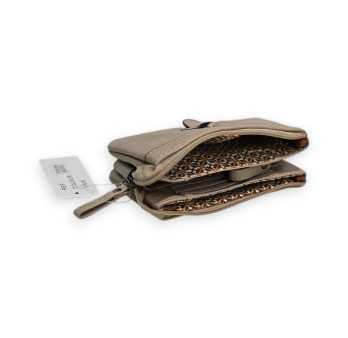 Portefeuille Multi-Poches Mélanie Paris Beige Taupe