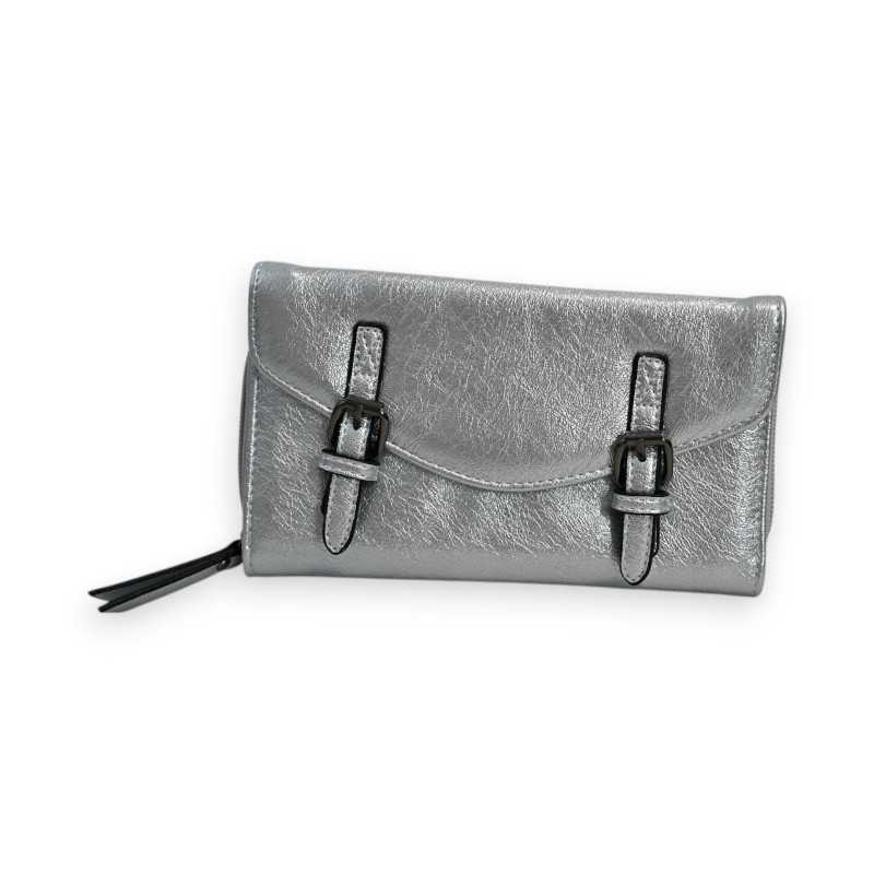 Portefeuille Argenté Mélanie Paris Double Sangle