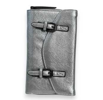 Portefeuille Argenté Mélanie Paris Double Sangle