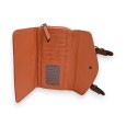 Portefeuille Mélanie Paris Orange Pailleté
