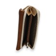 Portefeuille Bi-matière Élégance Mélanie Paris Beige et Camel