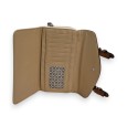 Portefeuille Bi-matière Élégance Mélanie Paris Beige et Camel