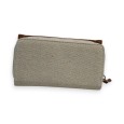 Portefeuille Bi-matière Élégance Mélanie Paris Beige et Camel