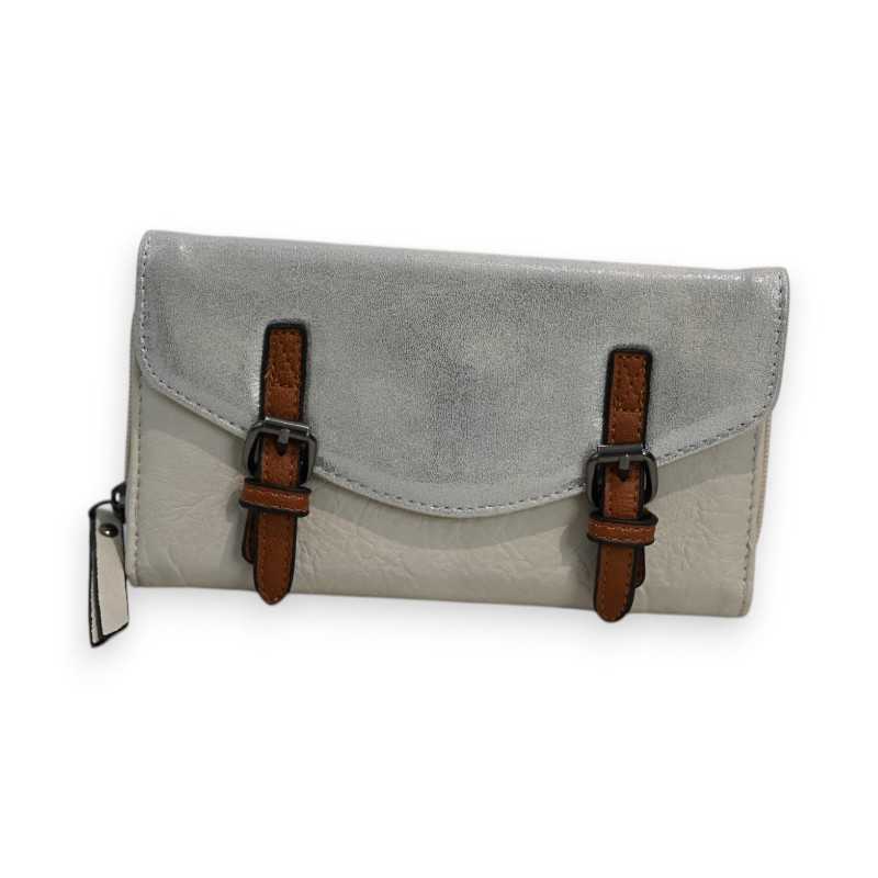 Portefeuille Mélanie Paris Elegant Beige et argenté