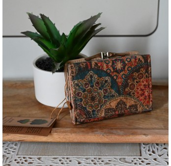 Petit portefeuille compact en liège