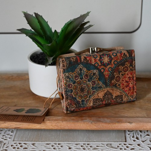 Petit portefeuille compact en liège