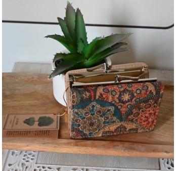 Petit portefeuille compact en liège