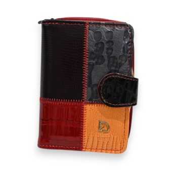 Portefeuille Patchwork Tricolore Cuir Premium