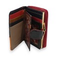 Portefeuille Patchwork Tricolore Cuir Premium