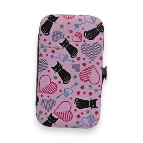 Set de Manucure Chat Rose 6 Pièces