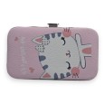 Set Manucure Chat Kawaii Rose 6 Pièces