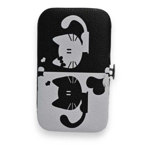Set de Manucure Chat Noir et Blanc 6 Pièces