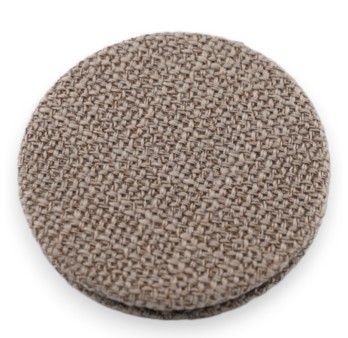 Petit miroir de poche taupe coeur fleur gris