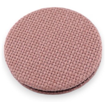 Petit miroir de poche rose cœur fleur 3D gris