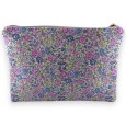 Pochette J'ADORE en coton imprimé liberty