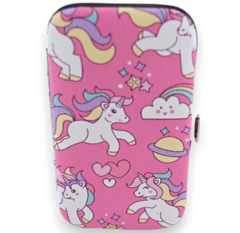 Set manicure licorne rose