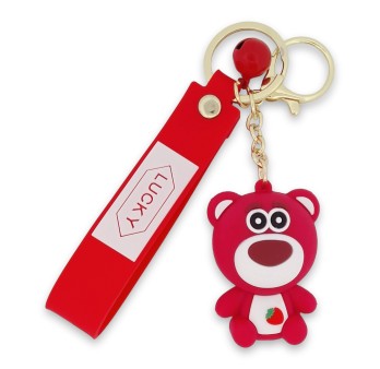Porte-clés ourson rouge