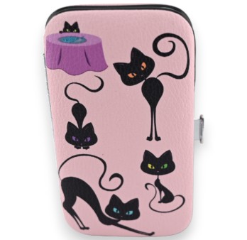 Set de manicure chat noir filou