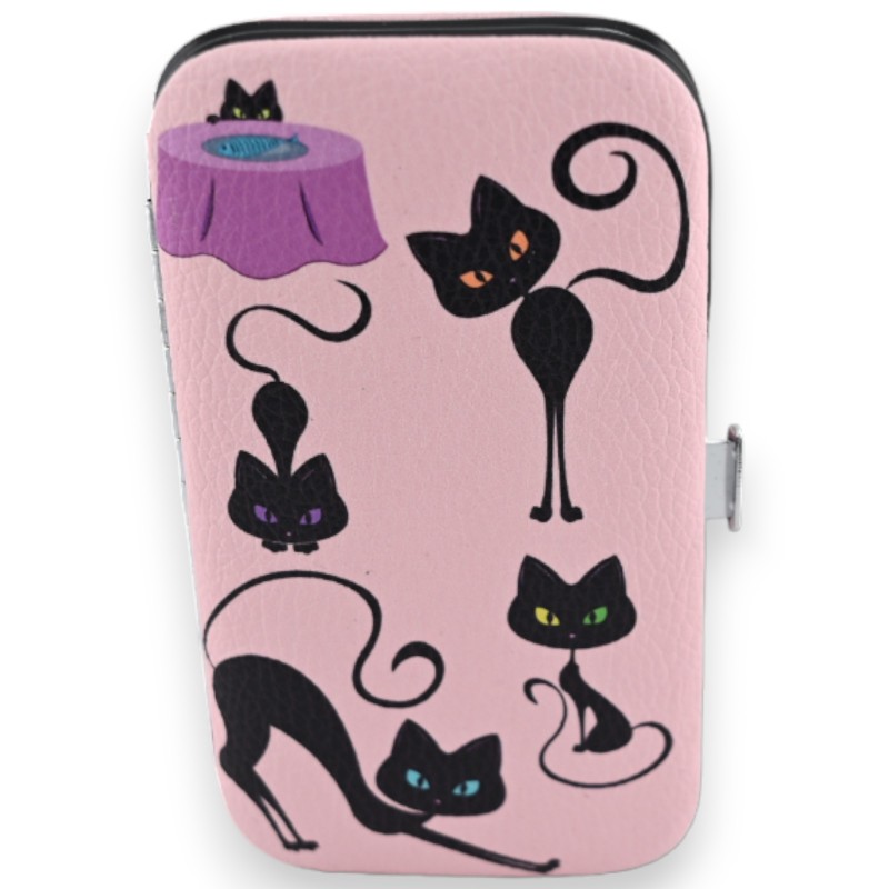 Set de manicure chat noir filou