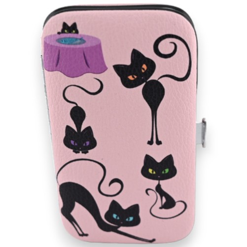 Set de manicure chat noir filou